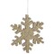 Vickerman 18 in. Champagne Outdoor Glitter Snowflake Christmas Ornament
